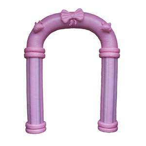 Opblaasfiguur Trouwboog roze Opblaasfiguur Trouwboog roze